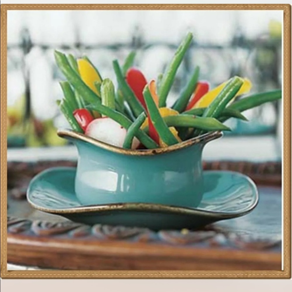NIB SOUTHERN LIVING AT HOME TUSCAN TIDBIT BOWLS AND SAUCERS